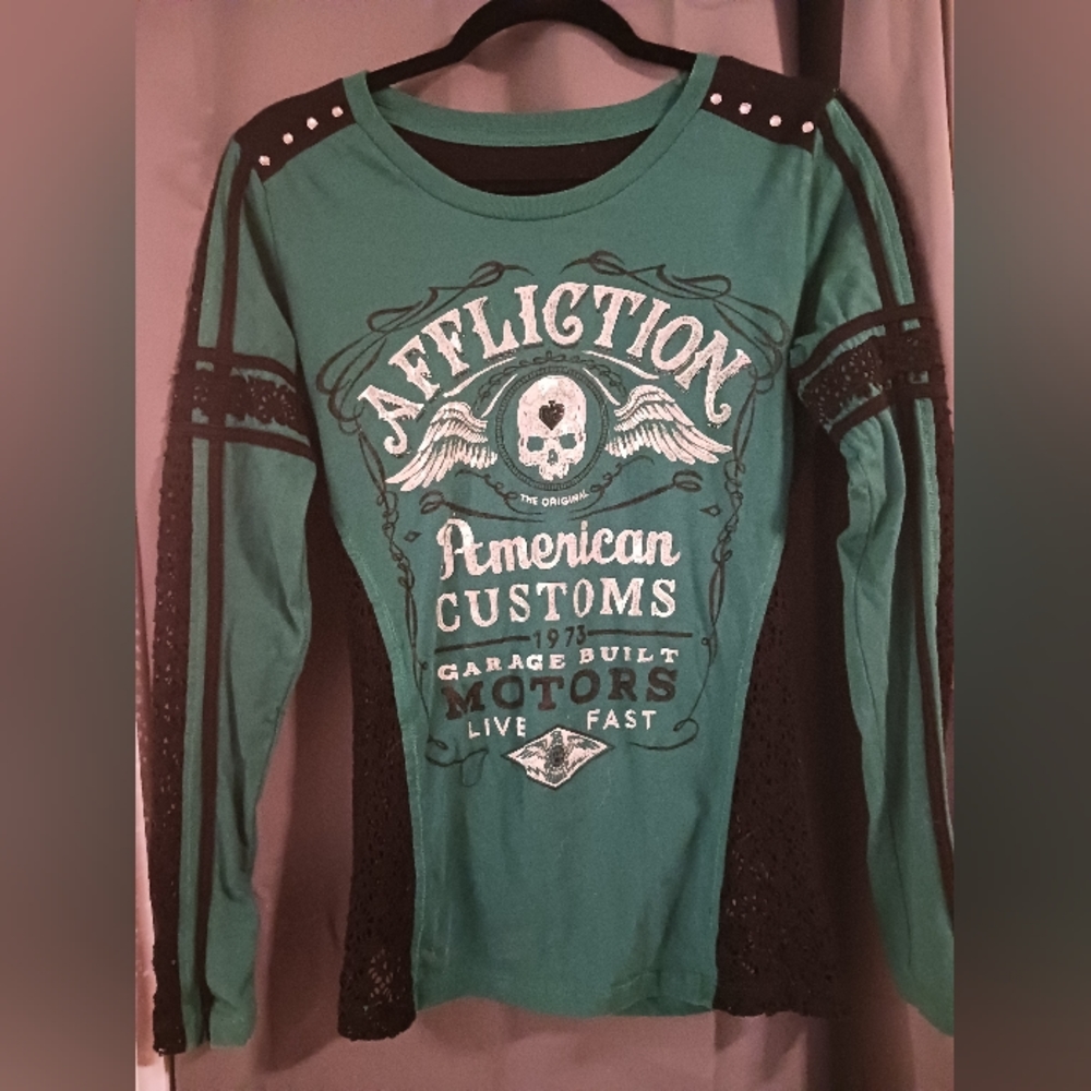 Affliction women's long sleeve top